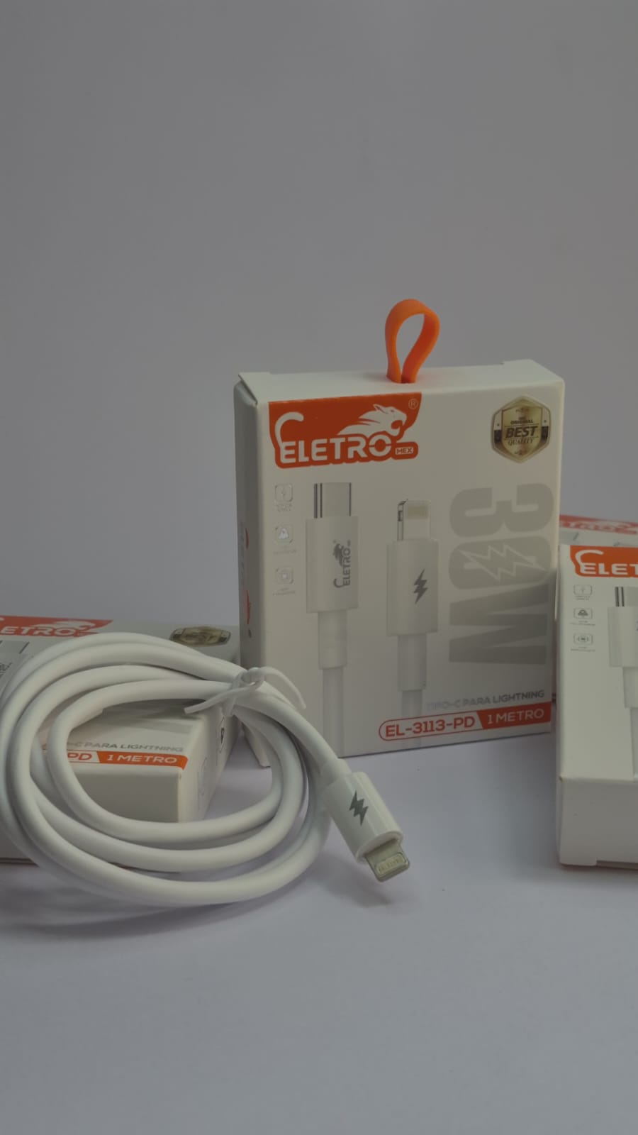 Cabo Tipo-C para Lightning Eletro (Modelo EL-3113-PD)